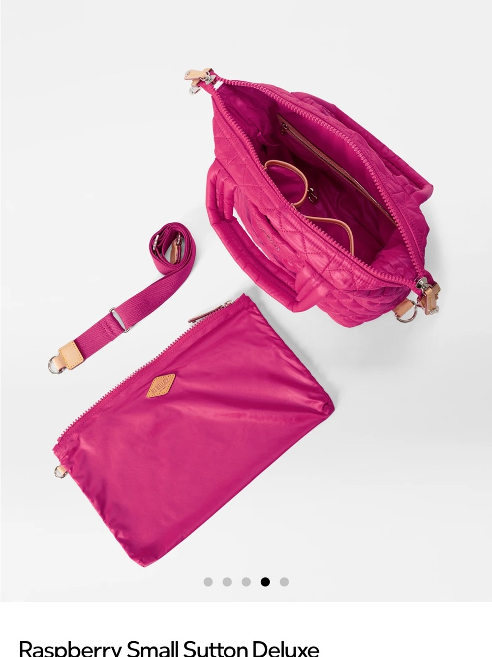 MZ Wallace Sutton Deluxe in Rasberry. - Picture 8 of 8